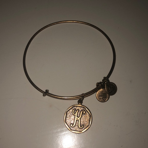 Alex and Ani Jewelry - K initial gold Alex and Ani adjustable bracelet Alex and Ani Jewelry - K initial gold Alex and Ani adjustable bracelet